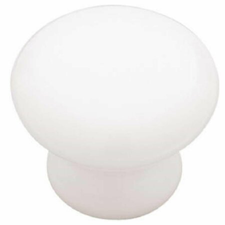 LIBERTY HARDWARE P95702C-W-C 1.25 in. White Ceramic Round Knob 248057